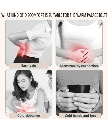 Samnuerly Portable Wireless Heated Pillows - 3 Heat Levels & Vibration Modes for Menstrual Pain Relief - Pink - Buy Online on GoSupps.com