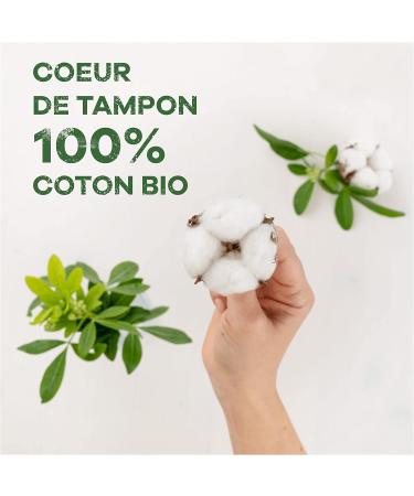 Tampax Organic Cotton Tampons - Super 100% Organic Cotton 56 Units with Applicator | Eco-Friendly | Best for Sensitive Skin - Buy Online on GoSupps.com