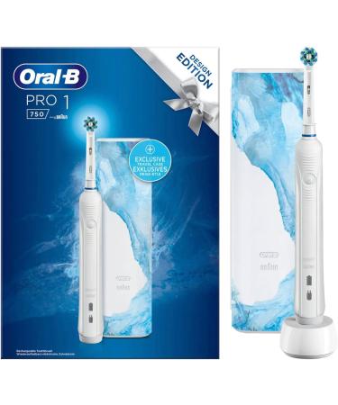 Buy Braun Oral-B Pro 1 750 White Design Edition with Travel Case - International Shipping Available - Buy Online on GoSupps.com