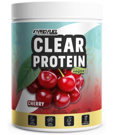 Clear protein vegan 360g cherry incredibly delicious & refreshing protein drink vegan clear whey protein/iso clear alternative with high-quality pea protein hydrolysate 56% protein cherry 360 g (1 Pack)