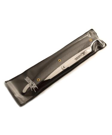 Buy Stainless Steel Professional Barber Straight Edge Razor - Black with Pattern | International Shipping Available - Buy Online on GoSupps.com