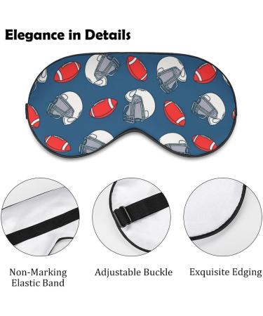 LynaRei Cartoon American Football Sleep Eye Mask - Adjustable Strap Soft Blindfold for Blocking Lights (Style-4) - Buy Online on GoSupps.com