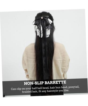 Angoily Bow Hairpin Hair Clip Hair Barrettes Hair Pin Hair Bows for Women Dreadlock Accessories Hair Accessories for Teen Girls Bows Hairpin Lolita Headdress Hair Grip Lace Oversized Miss - Buy Online on GoSupps.com