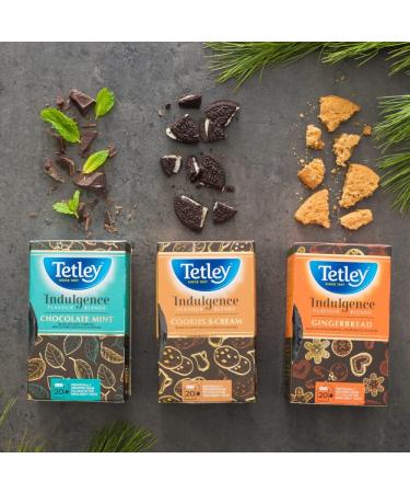 Tetley Indulgence Chocolate Mint Black Tea - Limited Edition 20 Tea Bags 40 Grams Contains Caffeine - Buy Online on GoSupps.com