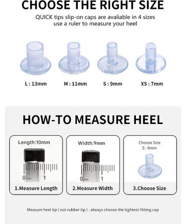 Clear High Heel Protectors for Wedding Grass - XS-L Sizes | Heel Repair Caps & Sole Covers - Buy Online on GoSupps.com
