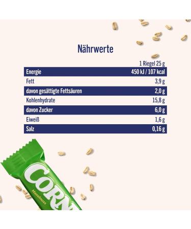 Buy Corny Classic Hazelnut Cereal Bar - Delicious Nuts & Honey | 60x25g - International Shipping Available - Buy Online on GoSupps.com