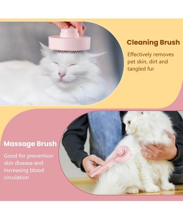 Self-Cleaning Pet Brush for Cats - Effortlessly Remove Loose Hair & Matting Long & Short Hair - Pink - Buy Online on GoSupps.com