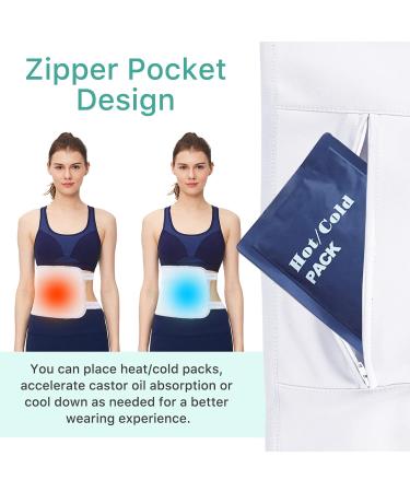 5 in 1 Reusable Castor Oil Compress Kit | Organic Castor Oil & Adjustable Belts for Liver Detox & Muscle Pain Relief - 60 ml - Buy Online on GoSupps.com