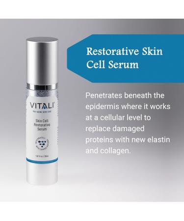 Vitali 2% GHK-Cu Restorative Skin Cell Serum | Premium Anti-Aging Copper Peptide Serum - Revitalize Your Skin | 1.69 fl. oz. - Ship Internationally - Buy Online on GoSupps.com