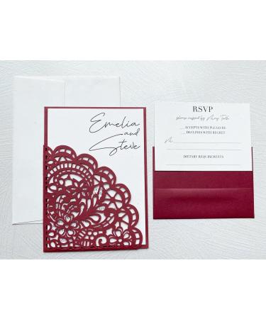 Paver RED/Wine/Burgundy Cardstock Paper - 8.5 x 11 inch Premium 80 lb. Cover - 25 Sheets from Cardstock Warehouse - Buy Online on GoSupps.com