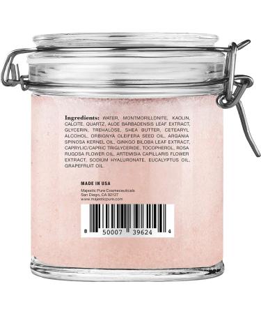MAJESTIC PURE Himalayan Clay Mud Mask - Exfoliating Face and Body Mask for Acne, Pores Reduction - 10 oz - Buy Online on GoSupps.com