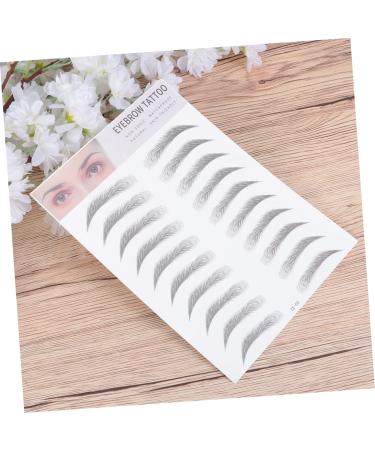 Beavorty 4 pcs 3d eyebrow stickers eyebrow tattoo stickers tattoo brow False Eyebrows Eyebrow Tool makeup - Buy Online on GoSupps.com