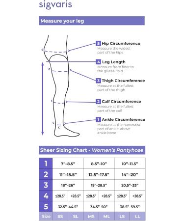 Buy SIGVARIS Women s Sheer 780 Closed Toe Pantyhose 20-30mmHg - Dark Navy - Medium Short | International Shipping Available - Buy Online on GoSupps.com