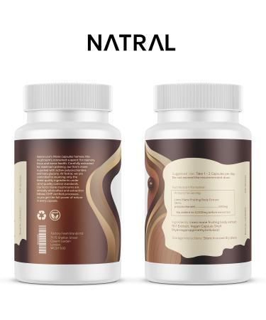 Premium 5000mg Lion's Mane Mushroom Capsules - 60 Vegan Capsules with 30% Polysaccharides for Mental Clarity and Focus - Buy Online on GoSupps.com