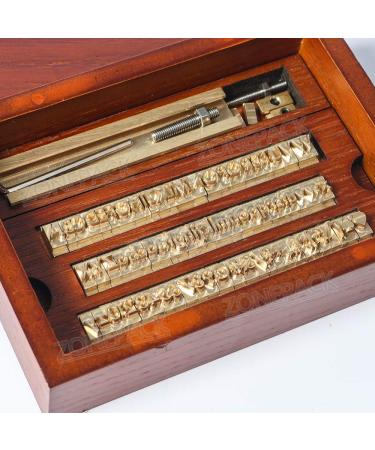 ZONEPACK Stamping Mold Copper Brass Stamping Flexible Letters Numbers Alphabets Symbols Characters Molds CNC Engraving Molds for Hot Foil Stamping Machine (83pcs F Font with Wood Box) - Buy Online on GoSupps.com