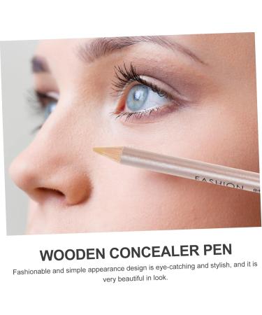 SKISUNO 4pcs Concealer Pen Highlighter Stick Eraser Concealer Cover up Makeup Concealer Eye Circle Wooden Assorted Color - Buy Online on GoSupps.com