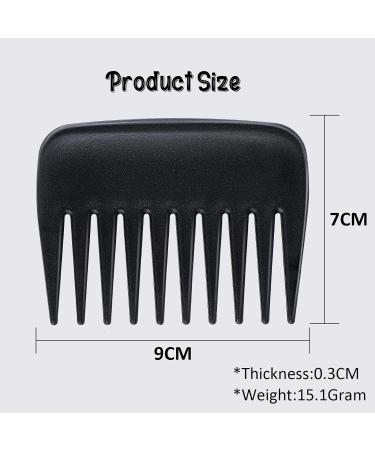 TIESOME Portable Wide Tooth Anti Static Hair Comb Set - 3 Pcs Detangling Styling Combs for Curly Hair - Ideal for Women, Men, Barber, Salon - Buy Online on GoSupps.com