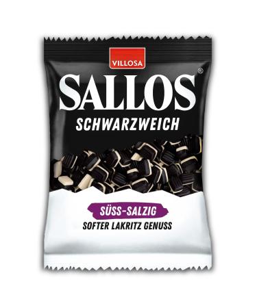 Set of 2 Sallos Schwarzweich Süß-Salzig 2 x 200 g
