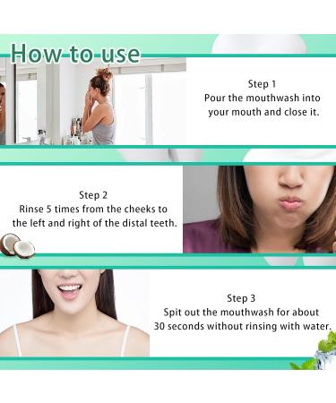 2PCS Fresh Peach Mouthwash 250ml Mouthwash Set for Oral Care Bad Breath Alcohol-Free Peach Mouth wash - Buy Online on GoSupps.com