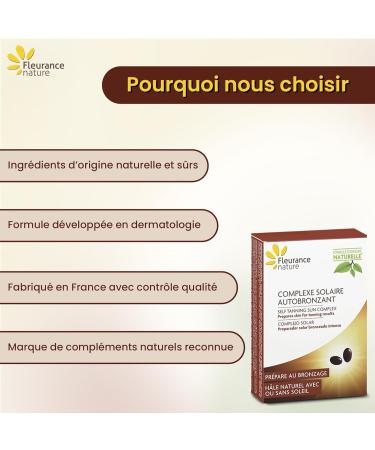  Fleurance Nature Fleurance Nature - Self-Tanning Sun Complex - Food Supplement - 30 Capsules - 30 Days - Naturally Derived Formula - 13328 - Buy Online on GoSupps.com
