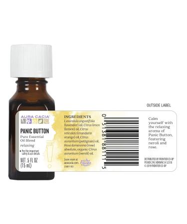 Aura Cacia Panic Button Essential Oil Blend | 0.5 fl. oz. - Shop Now for Natural Stress Relief | International Shipping - Buy Online on GoSupps.com