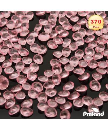 PMLAND 370 PC 16mm Clear Acrylic Stones Table Scattering Wedding Bridal Baby Shower Decorations Soft Pink - Buy Online on GoSupps.com
