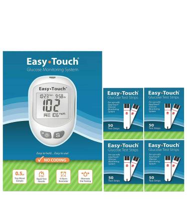 Free Easy Touch Glucose Meter w/ purchase of 200ct Easy Touch Test Strips