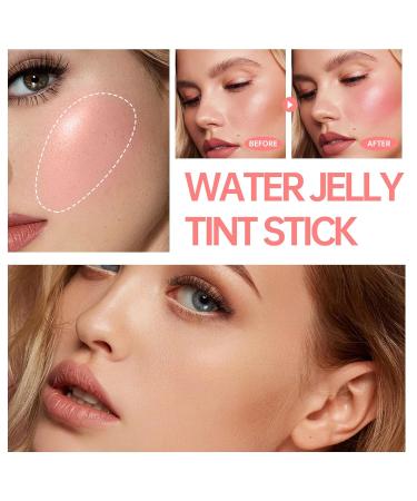 4 Colors Water Jelly Tint Stick - Multi-Use Cheek & Lip Stain for Vivid Color Effect | Chill (Poppy Pink Coral Berry Red) - 1 000+ Swipes - Buy Online on GoSupps.com