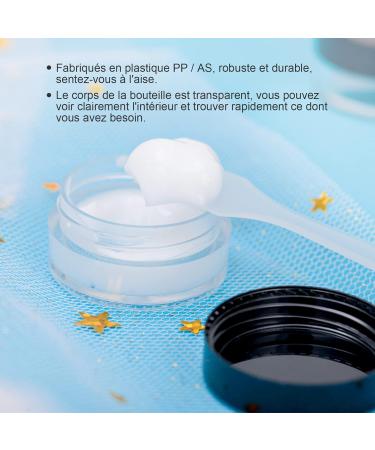 Zitfri 5ml Transparent Cosmetic Jars - 60 Pack Mini Cream Containers with Screw Cap for Lip Balm & Creams - Versatile Black/White Options for Skincare - Buy Online on GoSupps.com