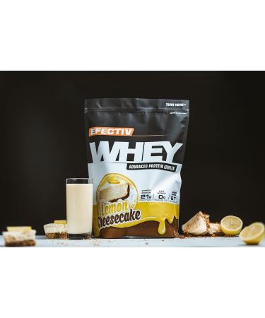 Efectiv Sports Nutrition 2Kg Lemon Cheesecake Whey Shake - Best International eCommerce Protein Supplement - Buy Online on GoSupps.com