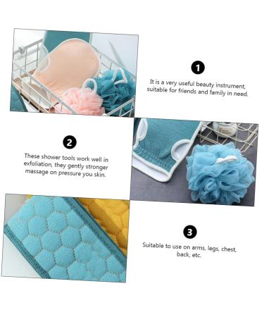 Shop Housoutil 2 Sets Bath Towel & Cleaning Kits - Spa Essentials Loofah & Scrubber Gloves for Ultimate Comfort - Buy Online on GoSupps.com