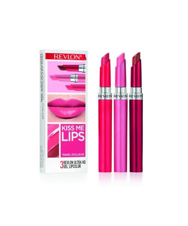 Revlon Ultra HD Gel Lipcolor 3 Piece Set Kiss Me Lips