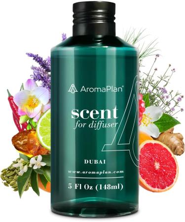 AROMAPLAN Essential Oil Scent Diffuser | Natural & Vegan Aroma Fragrance Oil for Aroma Diffuser - Home Luxury Scents & Hotel Scents for Aromatheraphy Diffuser | Dubai 6 Fl Oz (176ml)