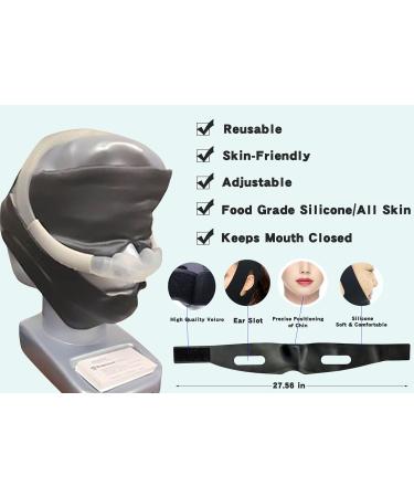 Anti Snoring Silicone Chin Strap - Adjustable Sleep Aid for Men & Women | Better Sleep Reduced Snoring (Pink - Buy Online on GoSupps.com