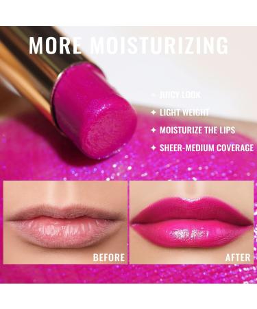 Oulac Ultra Violet Lipstick for Christmas - Moisturizing Purple Lip Balm | Vegan Cruelty-Free Formula - Juicy Glossy Finish (S2) - Buy Online on GoSupps.com
