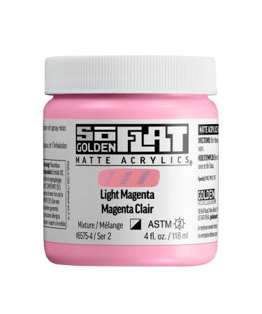 Golden : SoFlat : Matte Acrylic Paint : 118ml : Light Magenta