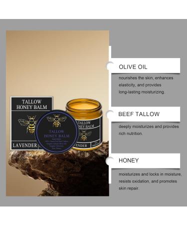 OLLZPJFPK Honey Beef Fat Moisturizing Cream Nourishing and Moisturizing Care for Dry Skin Soft and Refreshing Lavender Scented Moisturizing Cream - Buy Online on GoSupps.com