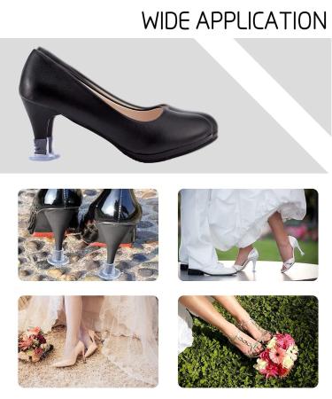 YUBRO Clear High Heel Protectors - 3 Sizes Soft Covers for Grass & Uneven Floors - Buy Online on GoSupps.com