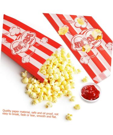 HOMSFOU 250 Pcs Popcorn Packaging Bag Snack Container Cookie Container Chip Container Popcorn Machine Supplies Popcorn Bags Individual Servings Candy Containers Snack Bag Carton Paper Food - Buy Online on GoSupps.com
