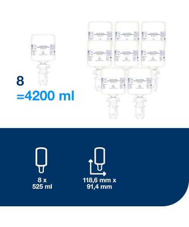  Tork Tork Mini Liquid Hand Soap for Sensitive Skin S5 Hypoallergenic 8 x 525 ml 425702 - Buy Online on GoSupps.com