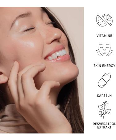 KIYOMI SKIN Resveratrol Capsules - Vegan Dietary Supplement for All Skin Types - 60 Capsules 40g - International Shipping Available - Buy Online on GoSupps.com