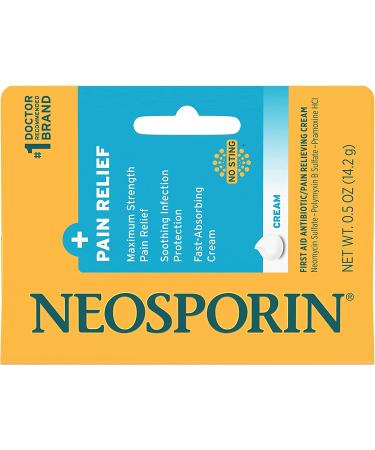 Neosporin Maximum-Strength Pain Relief Antibiotic Ointment 0.5oz (Pack of 2) - Buy Online on GoSupps.com