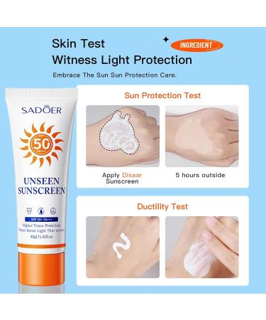 Face Sunscreen SPF 50 Face Sunscreens Suncream Factor 50 Face Face SPF 50 Ultra-Light Texture for Acne-Prone Skin Non Greasy Waterproof Broad Spectrum UVA/UVB Protection Sun Creen - Buy Online on GoSupps.com