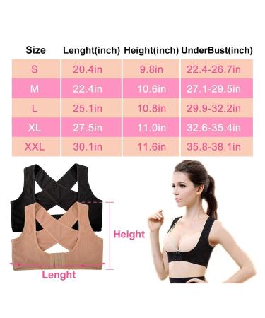 Women Back Brace Support Belt pedic Back Posture Corrector Brace Posture Shoulder Corrector Back Straightener Health Care (Black S) Better life Beige S - Buy Online on GoSupps.com