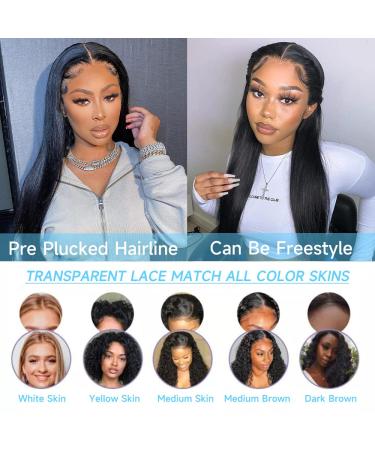 26 Inch HD Lace Frontal Wig | Pre Plucked | Bleached Knots | 150% Density | Natural Color | Human Hair for Black Women - Buy Online on GoSupps.com