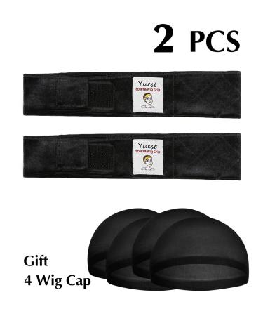 Yuest Wig Grip Band with 4 Pcs Wig Caps - No Slip Wig Gripper for Lace Front Wigs - Buy Online on GoSupps.com