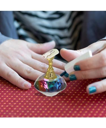 FOMIYES 1 Set manicure practice base fake nail holder fingernail display stands manicure tool nail tips practice holders magnetic base 6 piece set Crystal glass with electroplating diamond Colorful - Buy Online on GoSupps.com