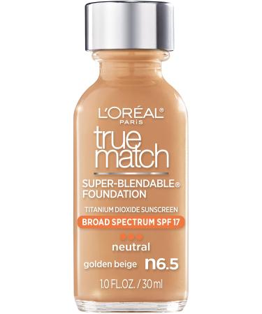 L'Oreal True Match Super-Blendable Makeup  SPF 17 N6.5 Golden Beige 1 fl oz (30 ml) - Buy Online on GoSupps.com