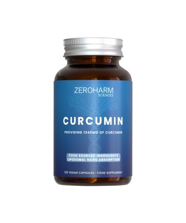 ZEROHARM Curcumine liposomale 1340 mg avec curcuma et pip rine Soutien articulaire anti-inflammatoire et immunitaire Absorption liposomale avanc e 120 comprim s (1 paquet)