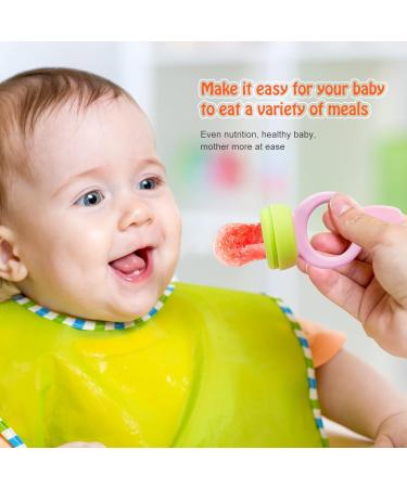 Baby Fresh Fruit Food Feeder Pacifier 2 Pack HAOBAOBEI Silicone Teething Toy for Babies 3-12 Months BPA-Free Baby Teether Teething Relief Infant Teething Toy with 4 Silicone Pouch (Green&Pink) Rabbit Series - Green &... - Buy Online on GoSupps.com